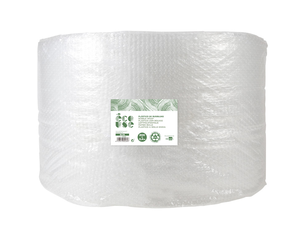 Rollo plástico burbujas 120 cms x 200 metros 30% reciclado