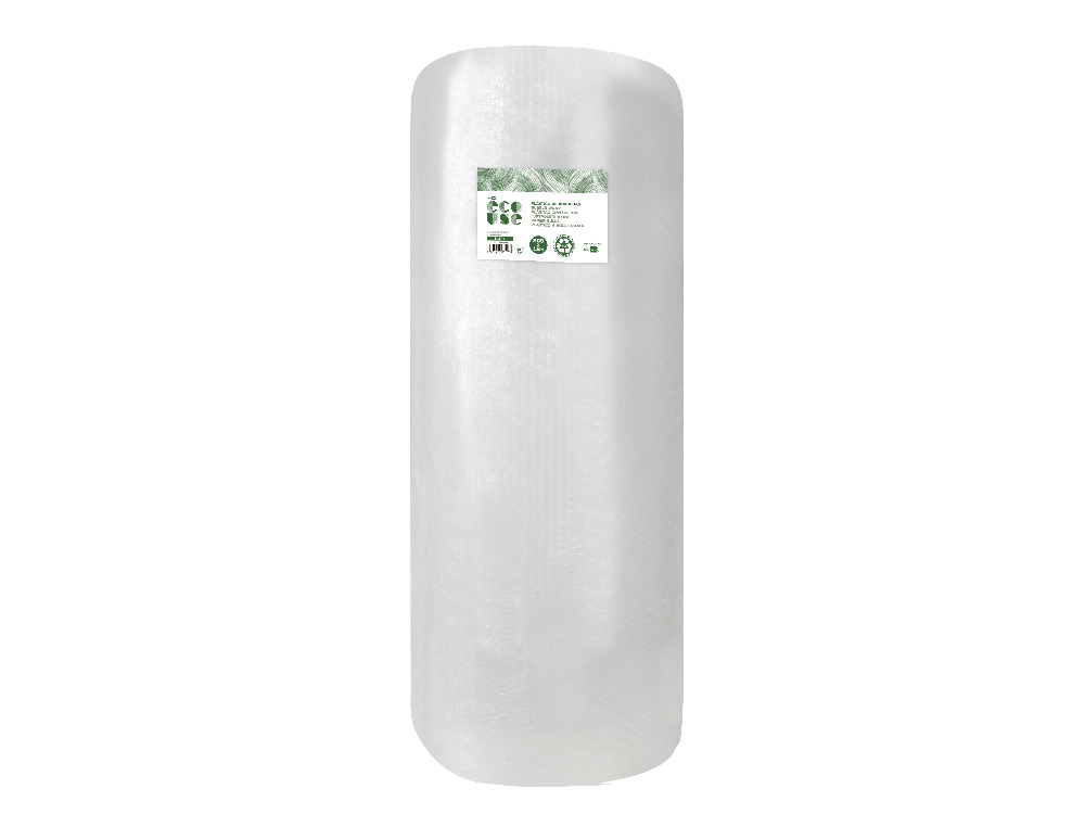 Plastico burbuja liderpapel ecouse 0.60x10m 30% de plastico reciclado