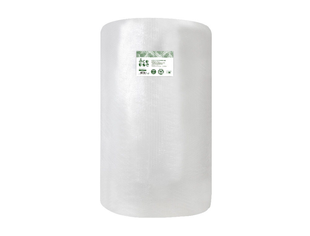 Plastico burbuja liderpapel ecouse 0.60x200m 30% de plastico reciclado