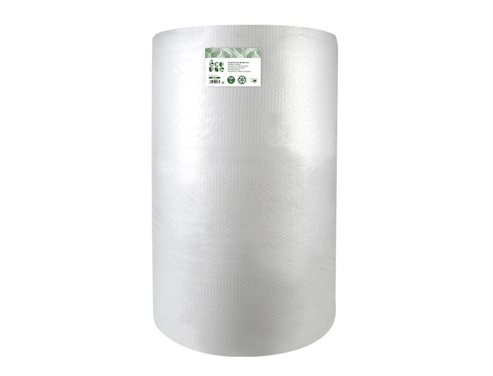 Plastico burbuja liderpapel ecouse 1x200m 30% de plastico reciclado