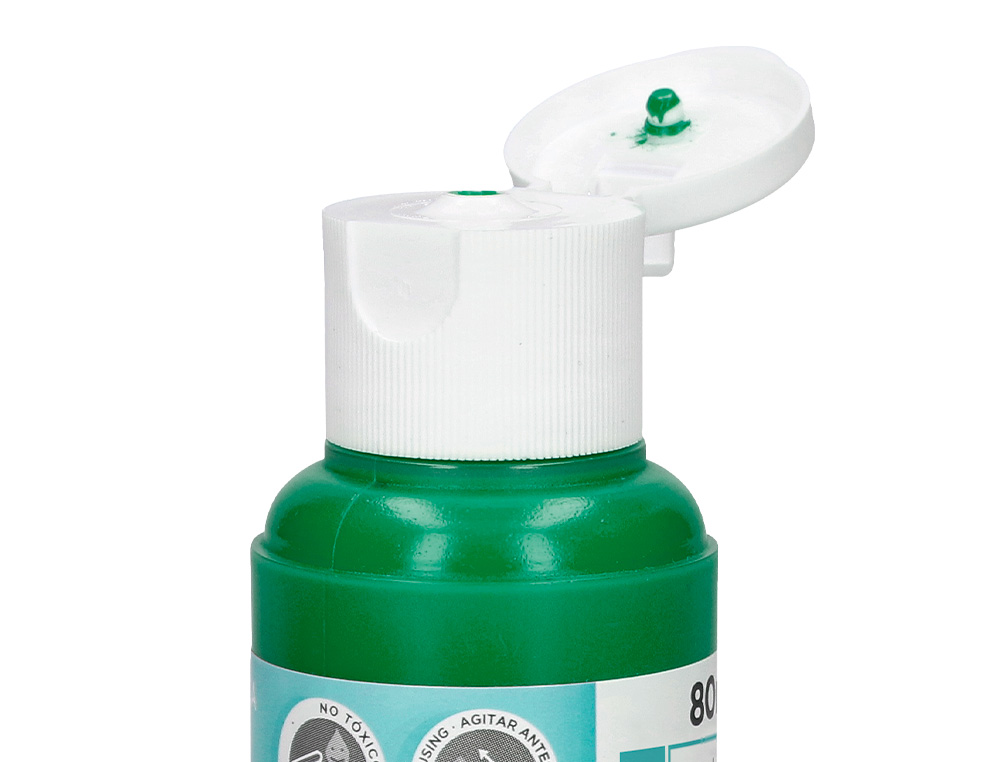 PINTURA ACRILICA LIDERPAPEL BOTE DE 80 ML VERDE OSCURO