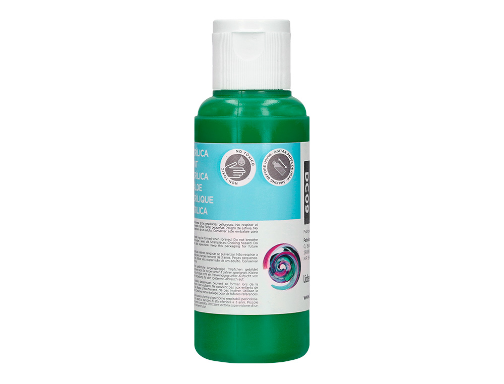 PINTURA ACRILICA LIDERPAPEL BOTE DE 80 ML VERDE OSCURO