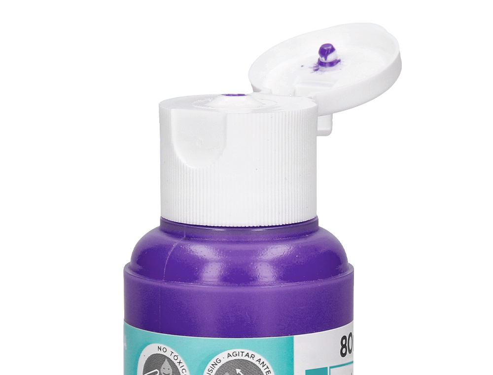 PINTURA ACRILICA LIDERPAPEL BOTE DE 80 ML VIOLETA