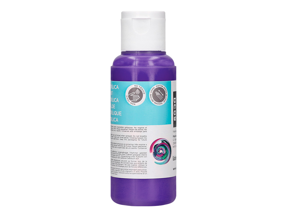 PINTURA ACRILICA LIDERPAPEL BOTE DE 80 ML VIOLETA
