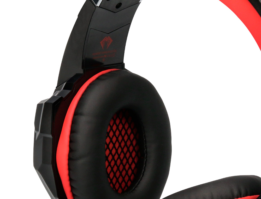 AURICULAR Q-CONNECT CON MICROFONO AJUSTABLE E ILUMINACION LED COLOR NEGRO