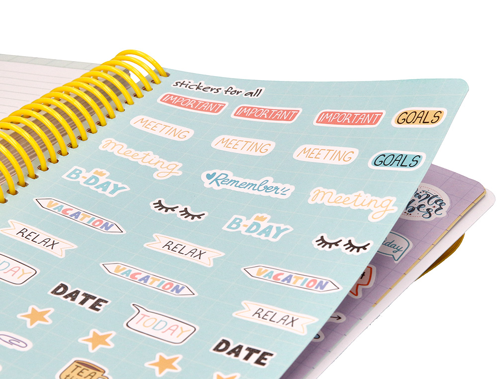 AGENDA ESCOLAR LIDERPAPEL CURSO 23-24 COLLEGE BASIC DIN A5 BILINGUE DIA PAGINA ESPIRALTAPA POLIPROPILENO AZUL
