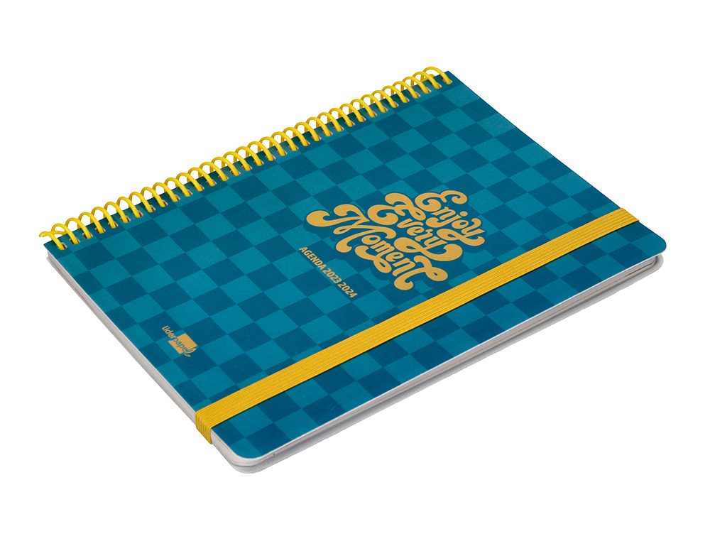 AGENDA ESCOLAR LIDERPAPEL CURSO 23-24 COLLEGE BASIC DIN A5 BILINGUE SEMANA VISTA POLIPROPILENO PORTADA SURTIDOS