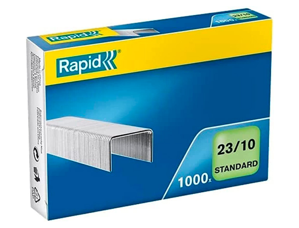 Grapas rapid 23/10 mm galvanizada caja de 1000 unidades