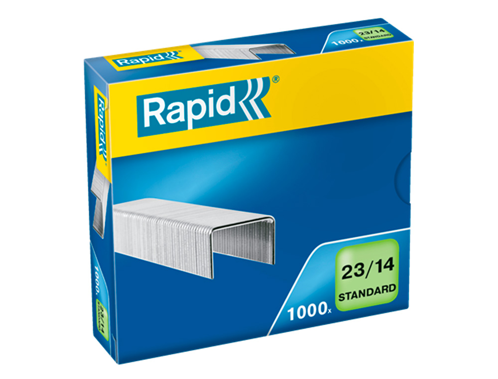 Grapas rapid 23/14 mm galvanizada caja de 1000 unidades