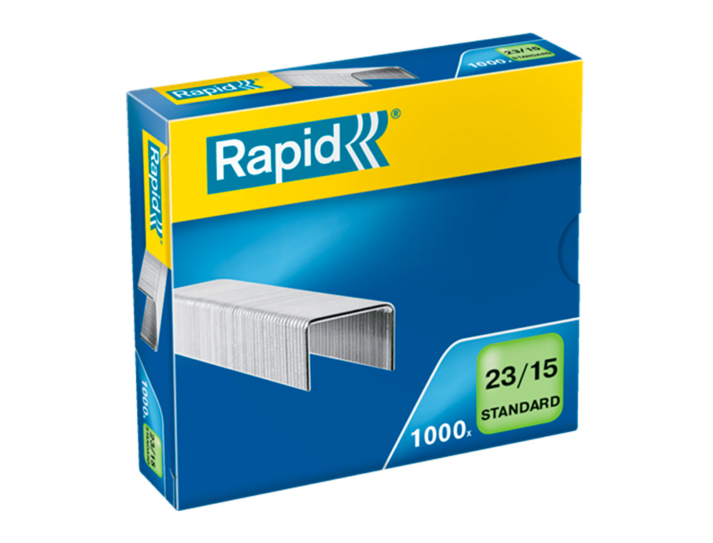 Grapas rapid 23/15 mm galvanizada caja de 1000 unidades