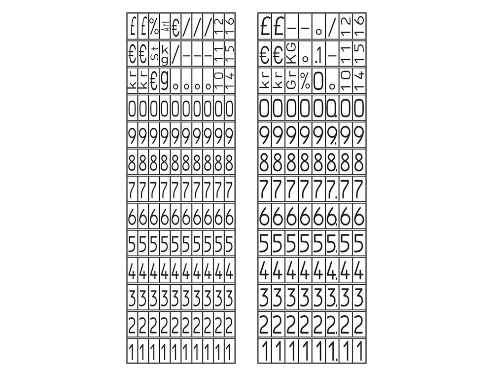 ETIQUETADORA AVERY 2 LINHAS 18 DIGITOS PARA ETIQUETA DE 26X16 MM