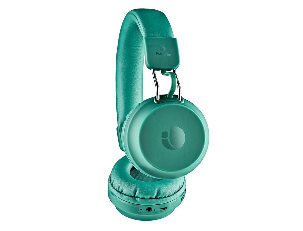 AURICULAR NGS ARTICA CHILL TEAL BLUETOOTH 5.0 FUNCION MANOS LIBRES Y ENTRADA DE AUDIO AUXILIAR JACK 3,5 MM