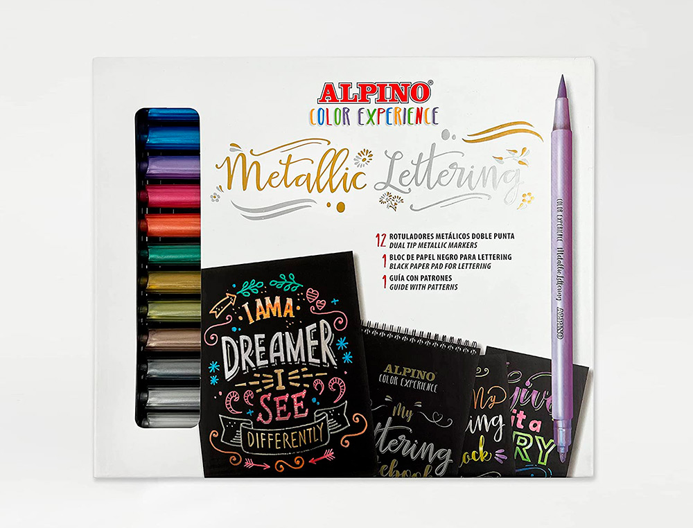 Set Alpino Color Experience Metallic Lettering 30 Colores Surtidos