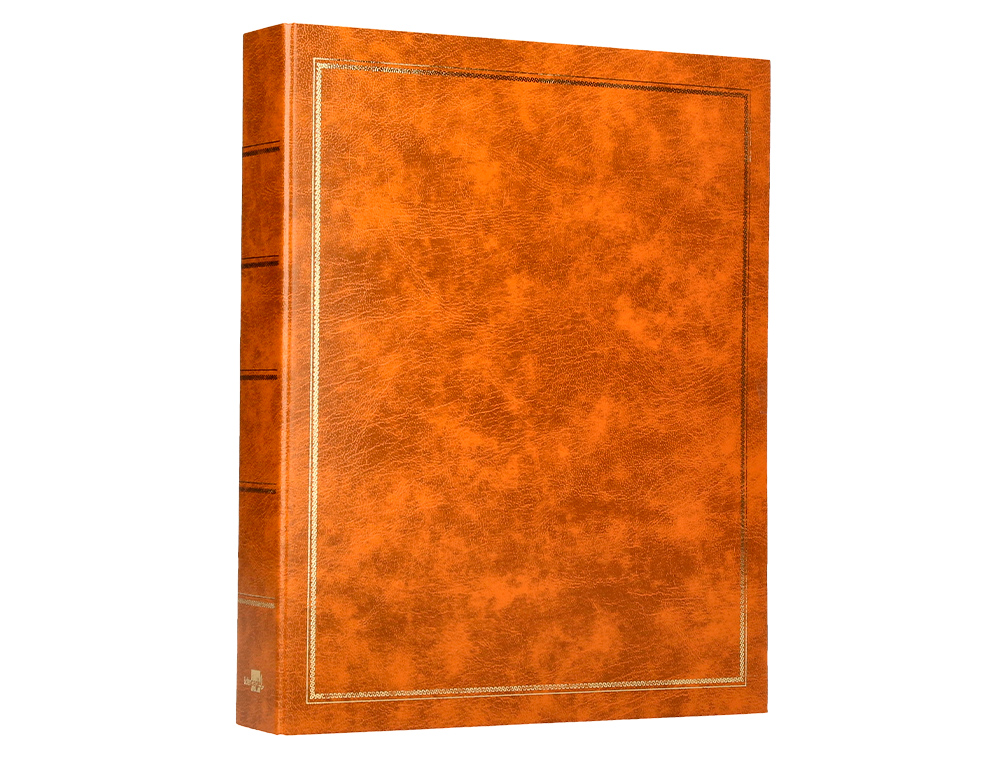 ALBUM DE FOTOS LIDERPAPEL ANILLAS SERIE CLASSIC CON 20 HOJAS AUTOADHESIVAS COLOR MARRON