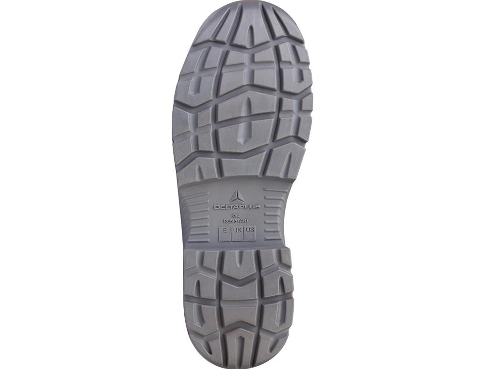 ZAPATOS DE SEGURIDAD DELTAPLUS PIEL CRUPON PIGMENTADA SUELA PU BI DENSIDAD COLOR NEGRO TALLA 46