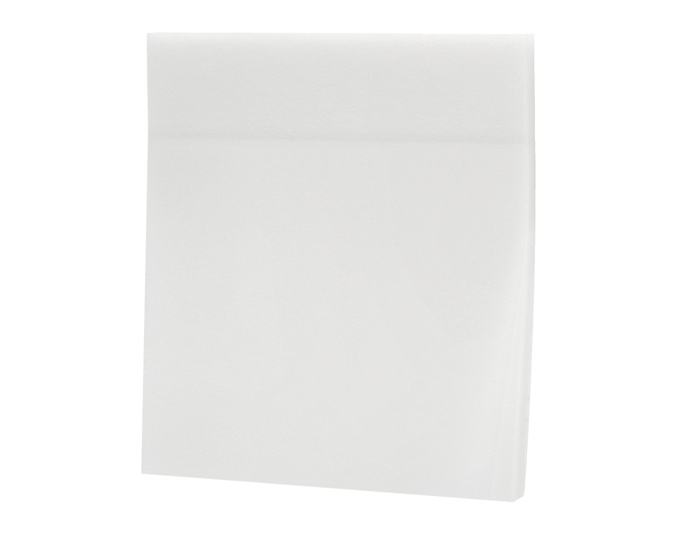 BLOC DE NOTAS ADHESIVAS QUITA Y PON Q-CONNECT 76X76 MM REMOVIBLE PLASTICO TRANSLUCIDO BLANCO 50 HOJAS