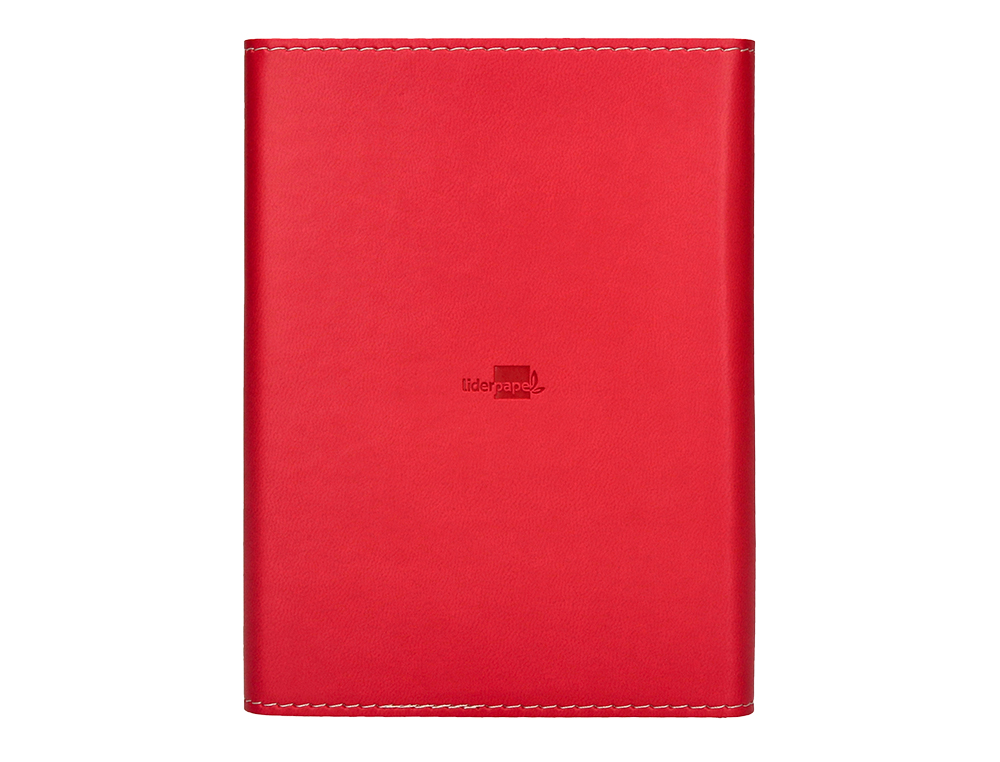 AGENDA ENCUADERNADA LIDERPAPEL THERASIA MINI 2024 DIA PAGINA COLOR ROJO PAPEL 70 GR