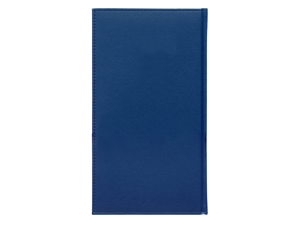 AGENDA ENCUADERNADA LIDERPAPEL CRETA 8X15 CM 2024 SEMANA VISTA COLOR AZUL PAPEL 70 GR