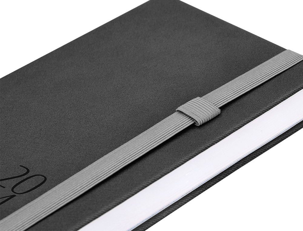 AGENDA ENCUADERNADA LIDERPAPEL LARISIS 17X24 CM 2024 DIA PAGINA COLOR NEGRO PAPEL 70 GR