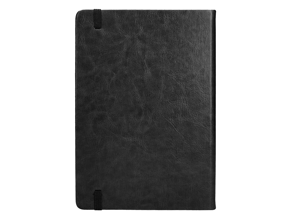 AGENDA ENCUADERNADA LIDERPAPEL MYKONOS 15X21 CM 2024 DIA PAGINA COLOR NEGRO PAPEL 70 GR