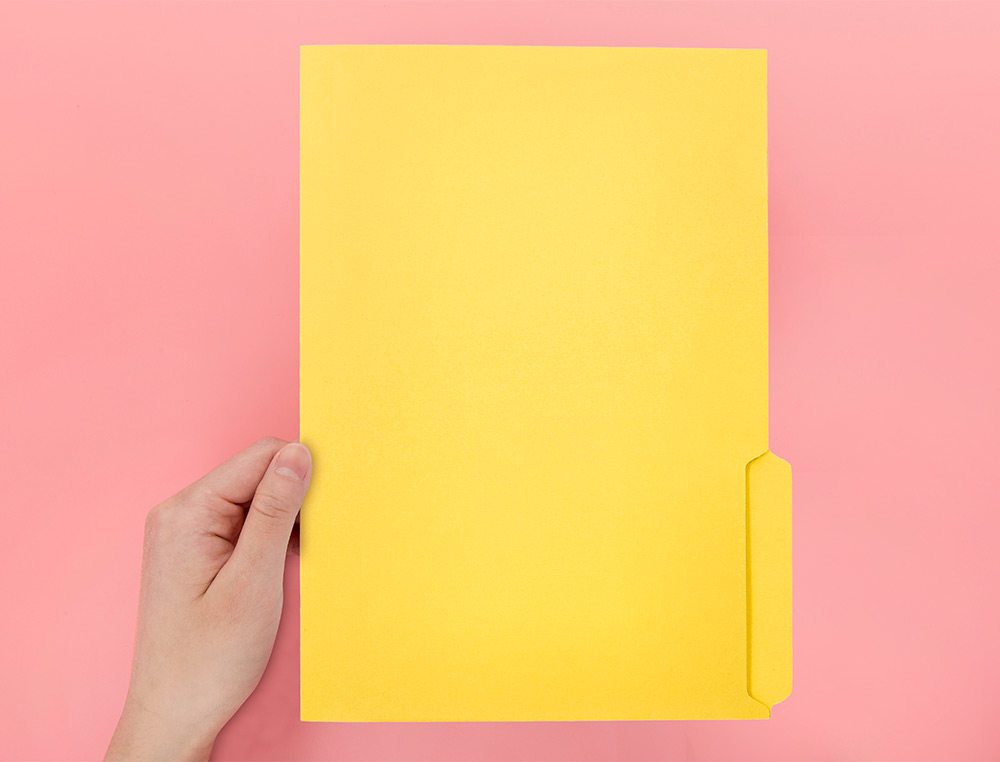 SUBCARPETA CARTULINA LIDERPAPEL A4 PESTAA INFERIOR 240G/M2 COLOR AMARILLO