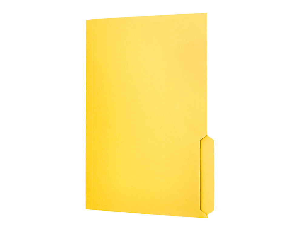 SUBCARPETA CARTULINA LIDERPAPEL A4 PESTAA INFERIOR 240G/M2 COLOR AMARILLO