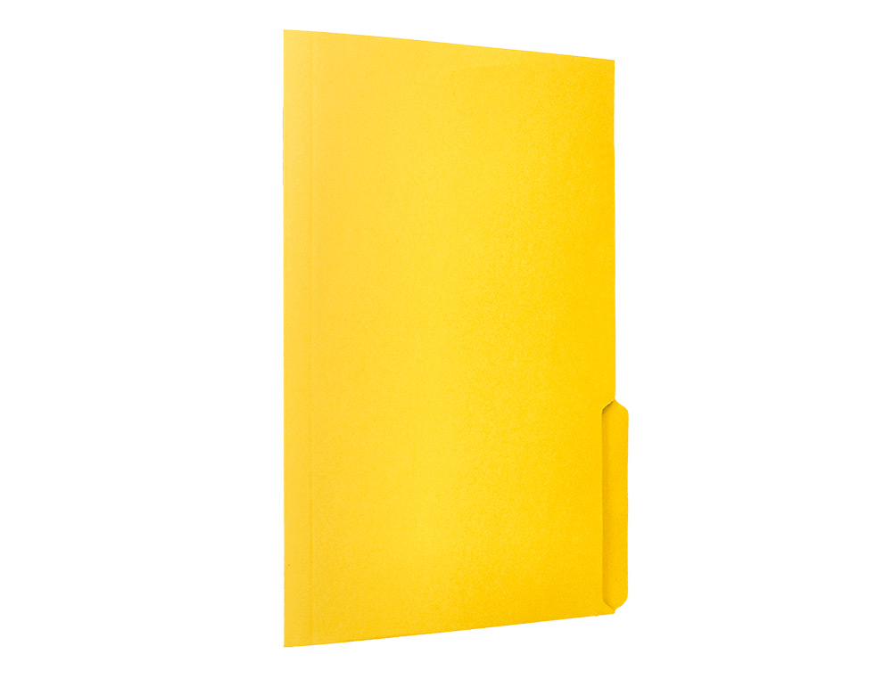 SUBCARPETA CARTULINA LIDERPAPEL A4 PESTAA INFERIOR 240G/M2 COLOR AMARILLO