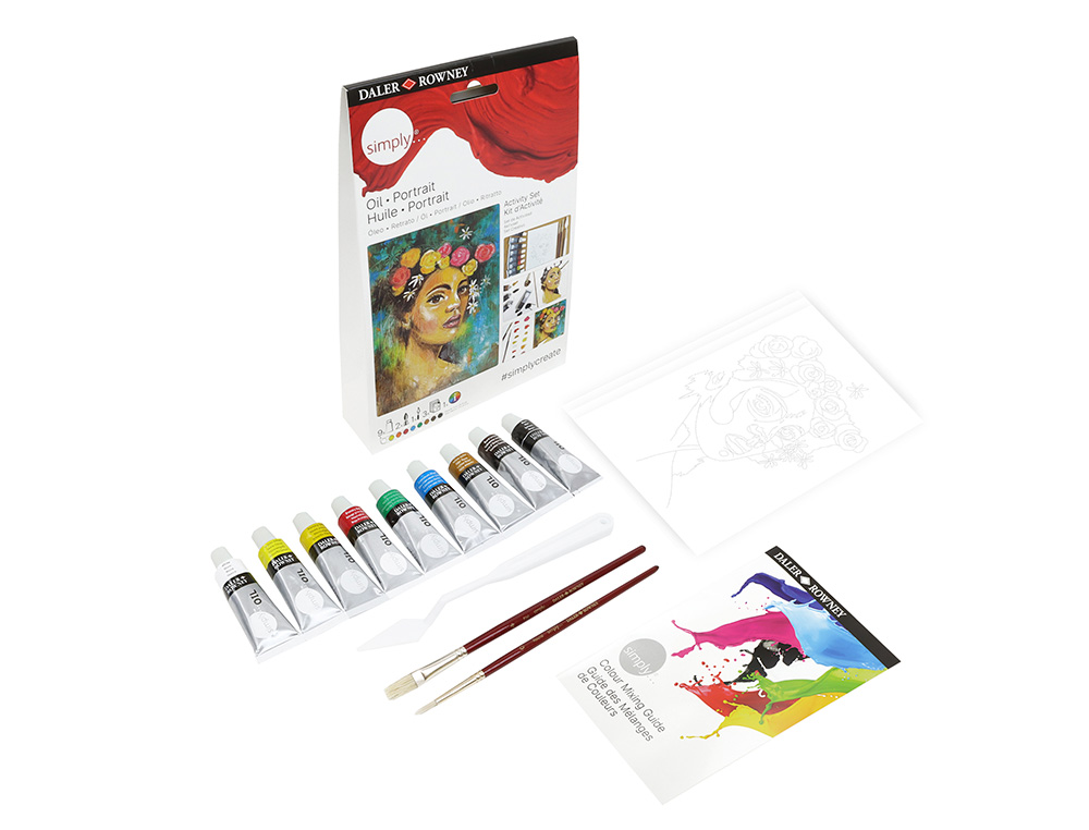 Set pintura oleo daler rowney simply activity