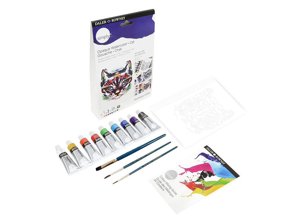 Set pintura gouache daler rowney simply activity