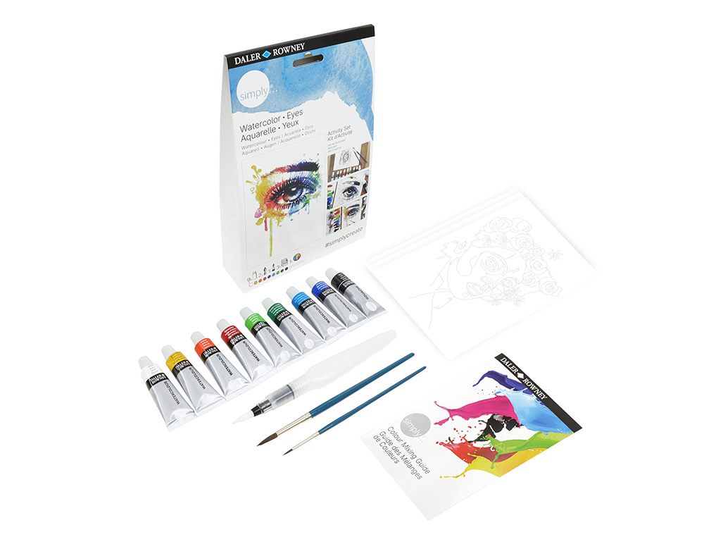 Set acuarela daler rowney simply activity