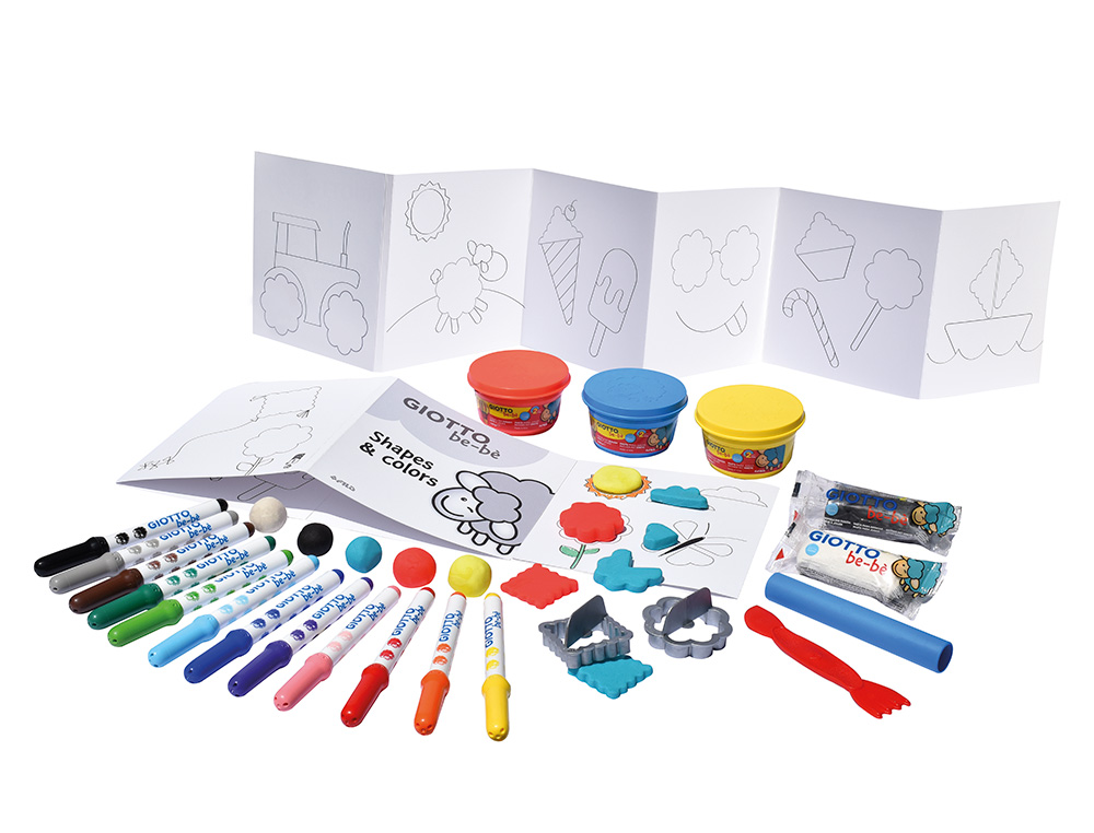 Set creativo giotto be-be para colorear y moldear