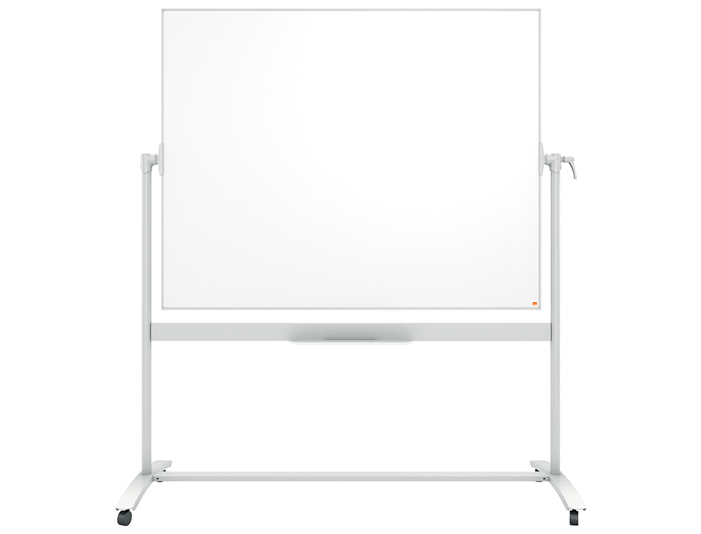 Pizarra blanco nobo classic nano clean doble cara movil acero magnetico 1500x1200 mm