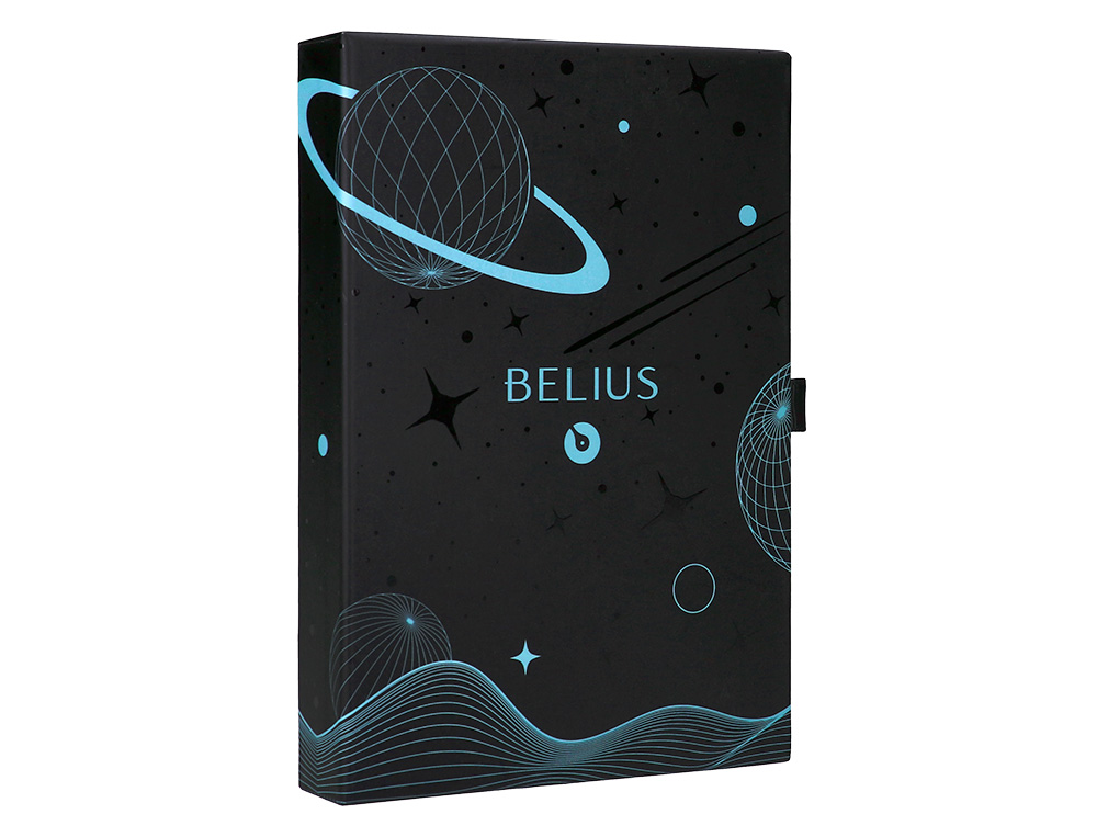 ROLLER Y FUNDA DE SIMILPIEL BELIUS SPACE B COLOR MINIMALISTA AZUL TINTA AZUL CAJA DE DISEO