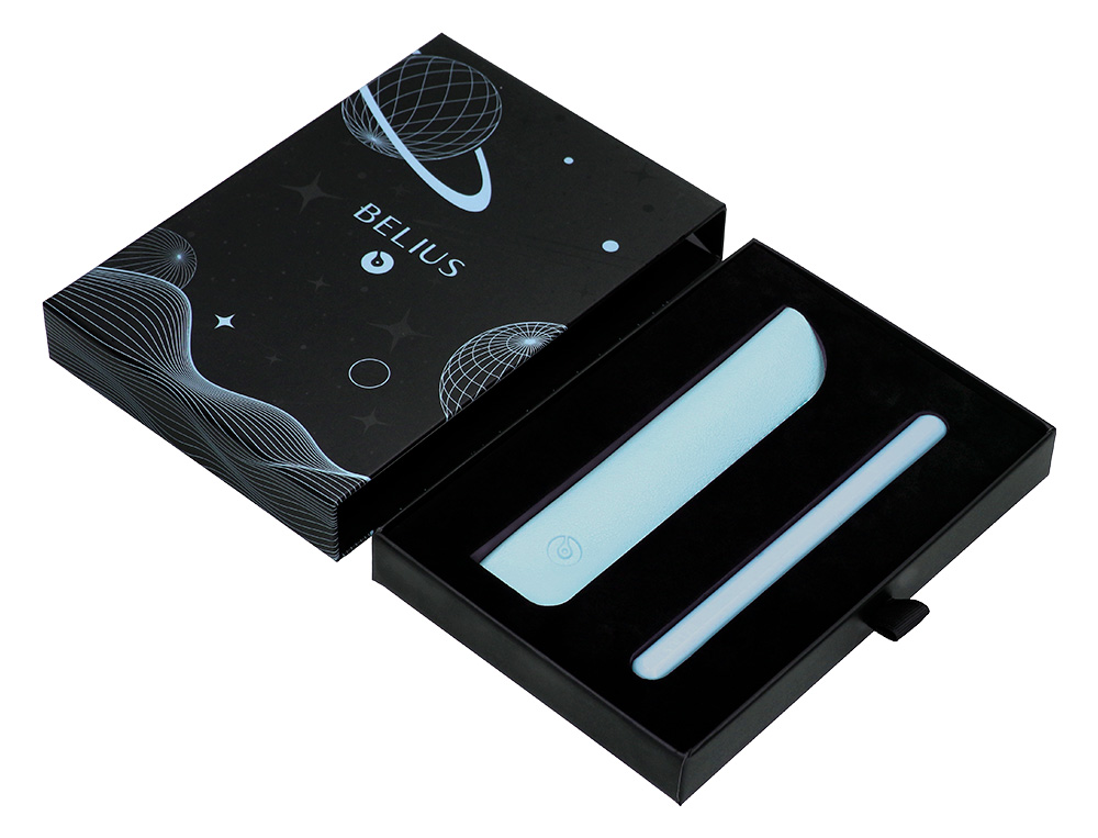 ROLLER Y FUNDA DE SIMILPIEL BELIUS SPACE B COLOR MINIMALISTA AZUL TINTA AZUL CAJA DE DISEO