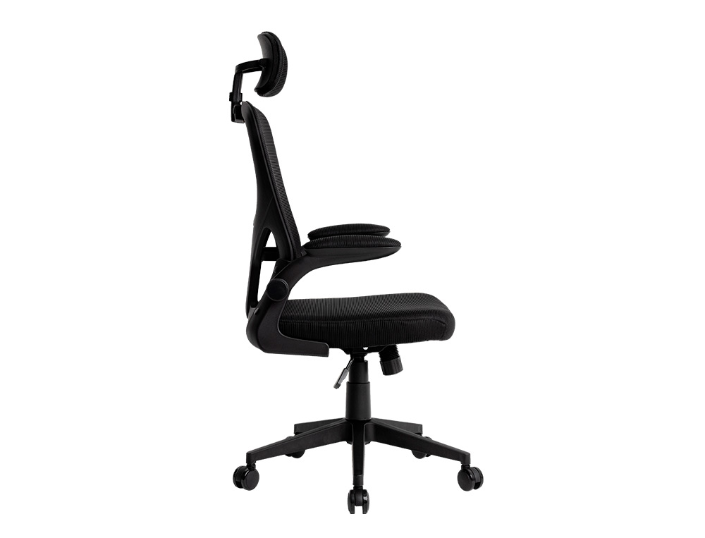 CADEIRA ERGONOMICA Q-CONNECT PALERMO MALHA BASE NYLON ALT MAX 1300 MM LARG 610 MM PROF 600 MM RODAS PREMIUM COR PRETO