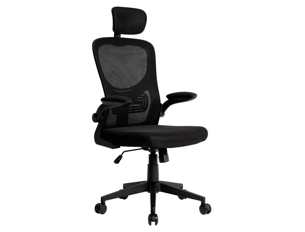 CADEIRA ERGONOMICA Q-CONNECT PALERMO MALHA BASE NYLON ALT MAX 1300 MM LARG 610 MM PROF 600 MM RODAS PREMIUM COR PRETO