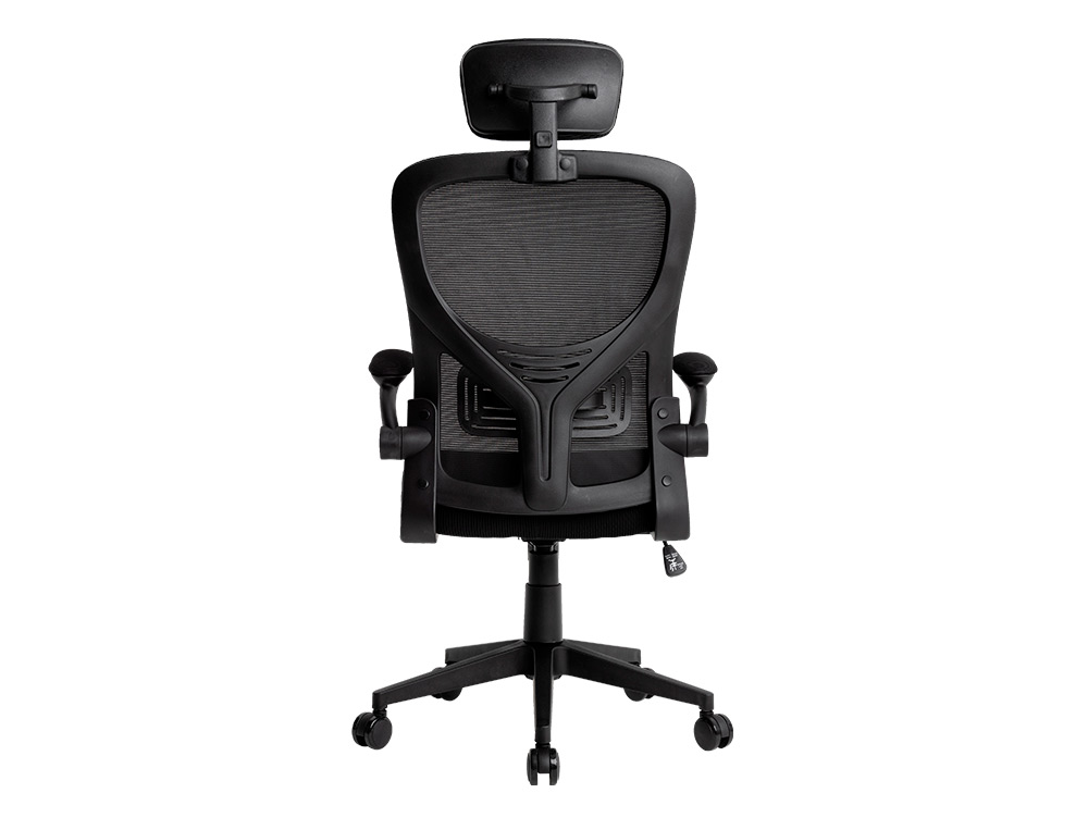 CADEIRA ERGONOMICA Q-CONNECT PALERMO MALHA BASE NYLON ALT MAX 1300 MM LARG 610 MM PROF 600 MM RODAS PREMIUM COR PRETO