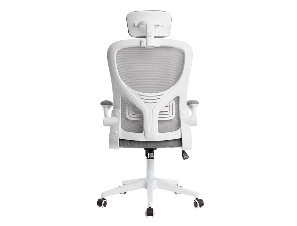CADEIRA ERGONOMICA Q-CONNECT MALHA BASE NYLON ALT MAX 1300 MM LARG 610 MM PROF 600 MM RODAS PREMIUM COR BRANCO/CINZA