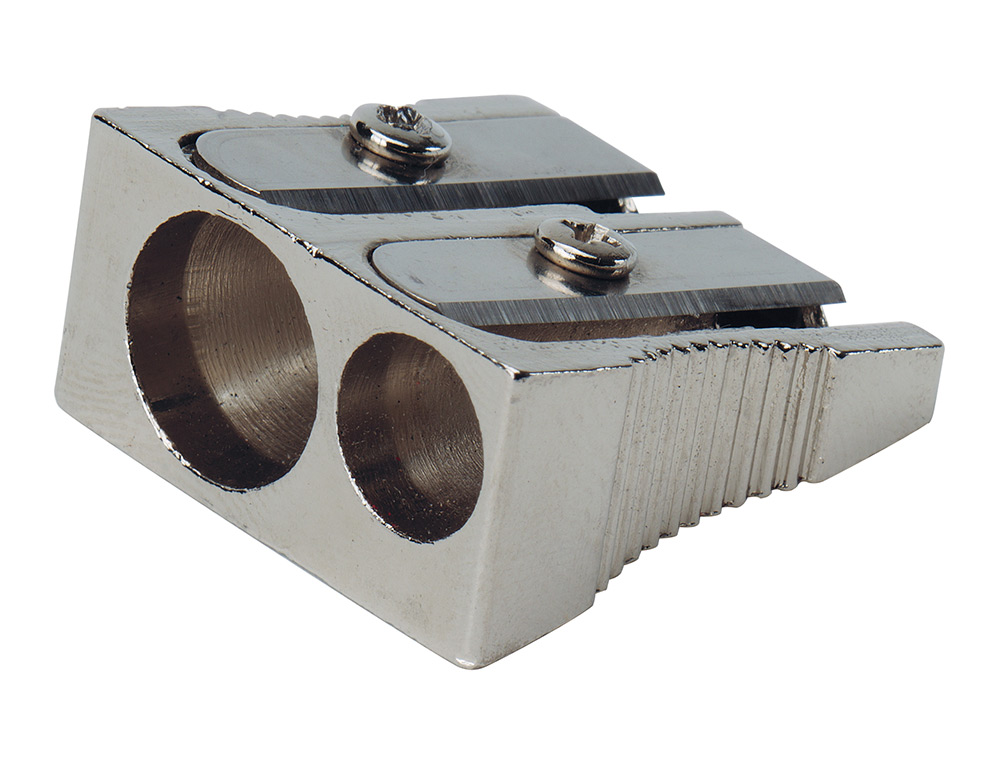 SACAPUNTAS Q-CONNECT METALICO 2 USOS CUÑA