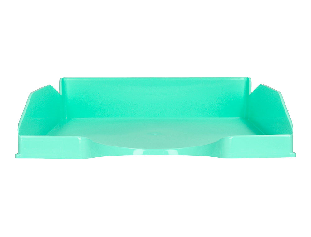 Bandeja sobremesa plastico q-connect verde menta opaco 240x70x340mm