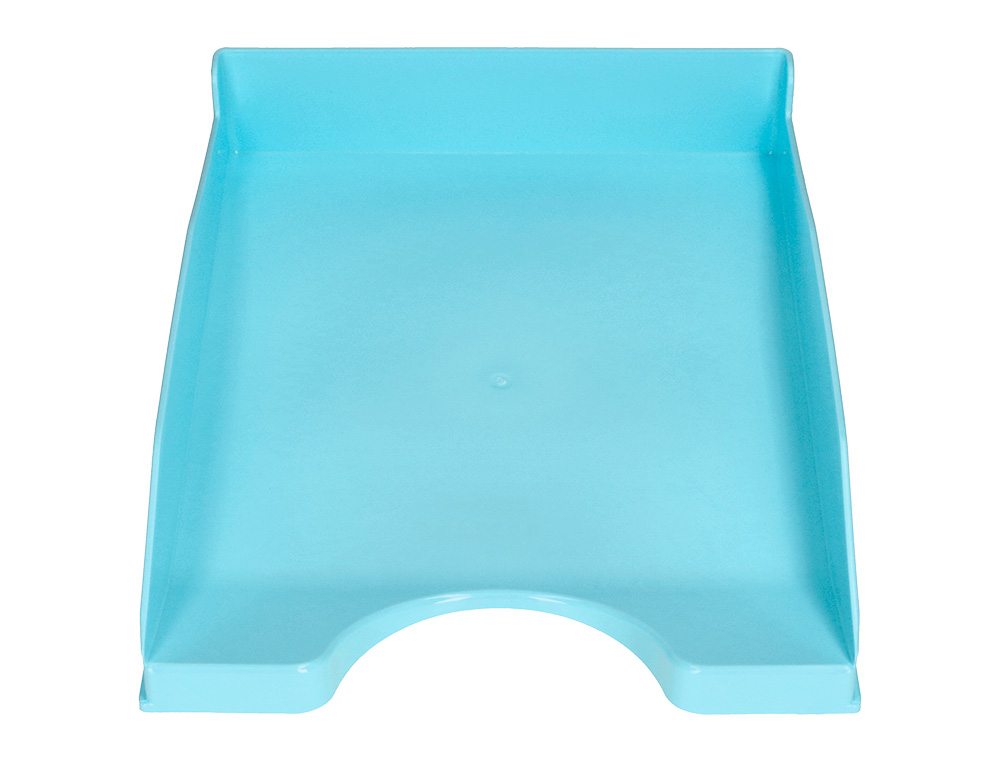 BANDEJA SOBREMESA PLASTICO Q-CONNECT CELESTE OPACO 240X70X340MM