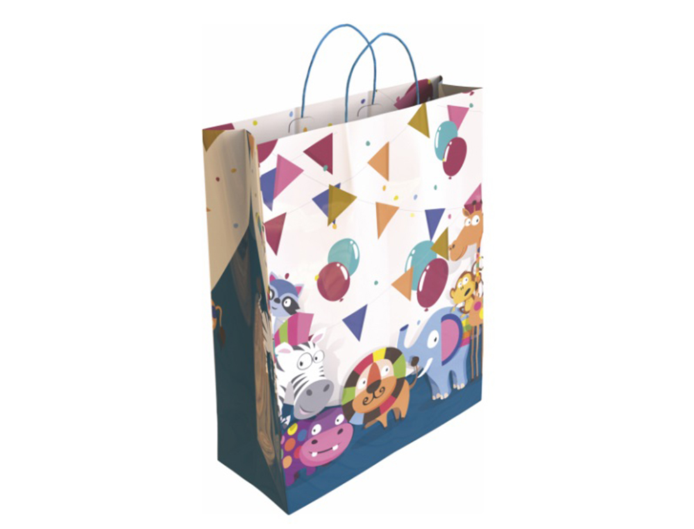 Bolsa para regalo basika ta2304 l botella 32+14x40 cm