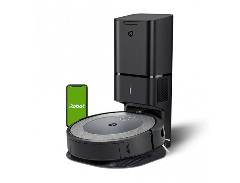 Robot aspirador irobot roomba i5+ combo con dos cepillos de goma dual aspirador y friegasuelos estacion de