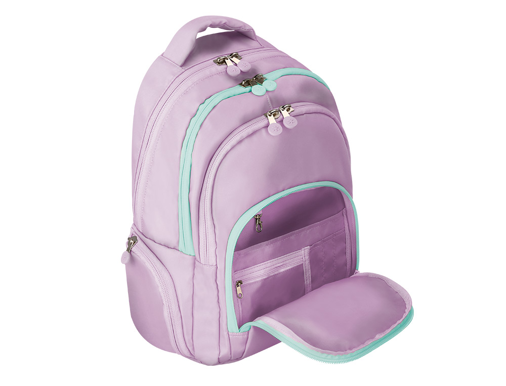 MOCHILA ANTARTIK FUSION FLEX MULTIBOLSILLO MORADO 19L 450X180X300 MM