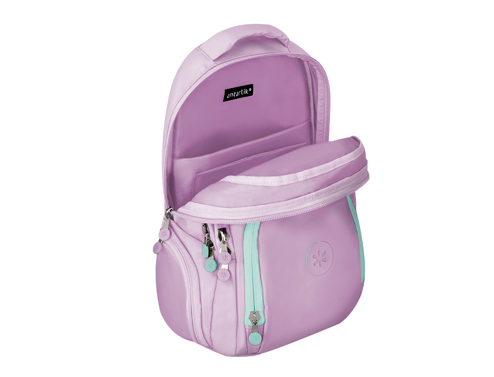 MOCHILA ANTARTIK FUSION FLEX MULTIBOLSILLO MORADO 19L 450X180X300 MM
