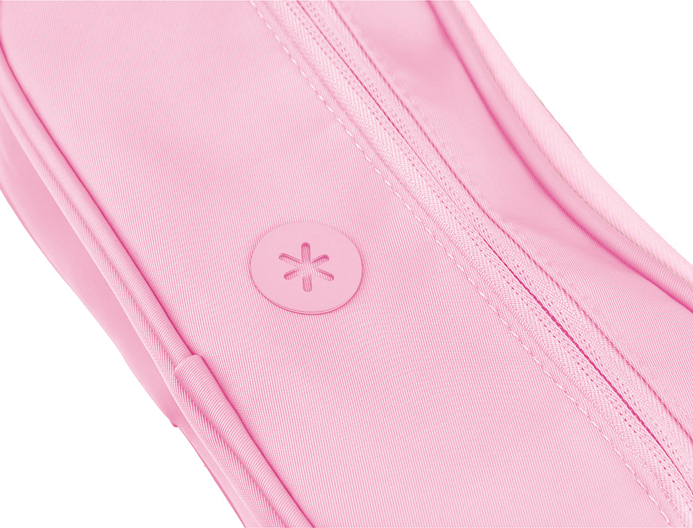ESTUCHE PORTATODO ANTARTIK FUSION FLEX 3 CREMALLERAS ROSA COMPAÑERO MOCHILA 100X60X220 MM