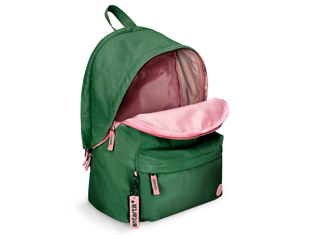 MOCHILA ANTARTIK BASIC PACK CON BOLSILLO PARA PORTATIL VERDE 20 L 300X160X420 MM