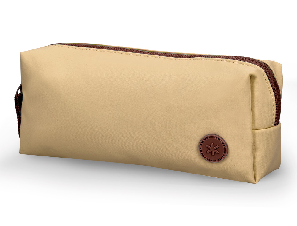 ESTUCHE PORTATODO ANTARTIK BASIC PACK 1 COMPARTIMENTO BEIGE COMPAÑERO MOCHILA 80X55X210 MM