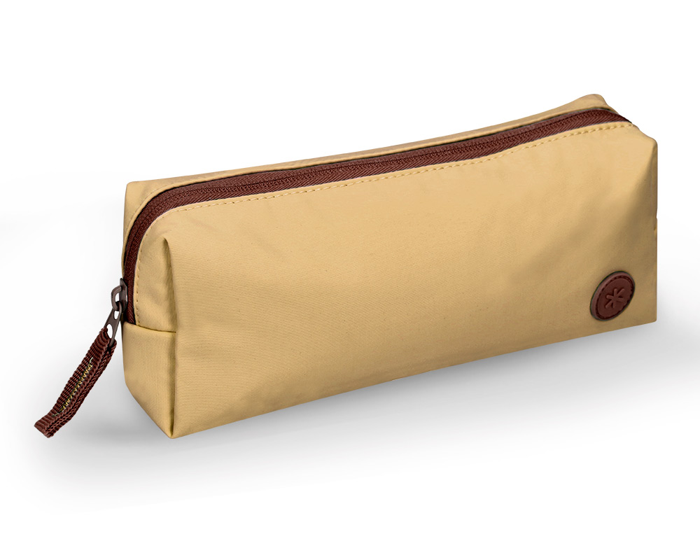ESTUCHE PORTATODO ANTARTIK BASIC PACK 1 COMPARTIMENTO BEIGE COMPAÑERO MOCHILA 80X55X210 MM
