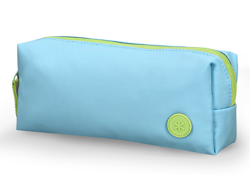 ESTUCHE PORTATODO ANTARTIK BASIC PACK 1 COMPARTIMENTO TURQUESA COMPAÑERO MOCHILA 80X55X210 MM